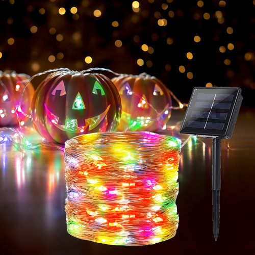 The Holiday Aisle® Decorations 200 Light Solar String Light Wayfair